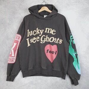 Camp Flog Gnaw Sweatshirt Men Medium Lucky Me I See Ghosts Kid Cudi Nov 11 Kanye
